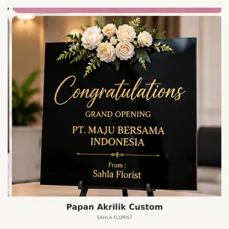 Papan Bunga Akrilik Bsb City